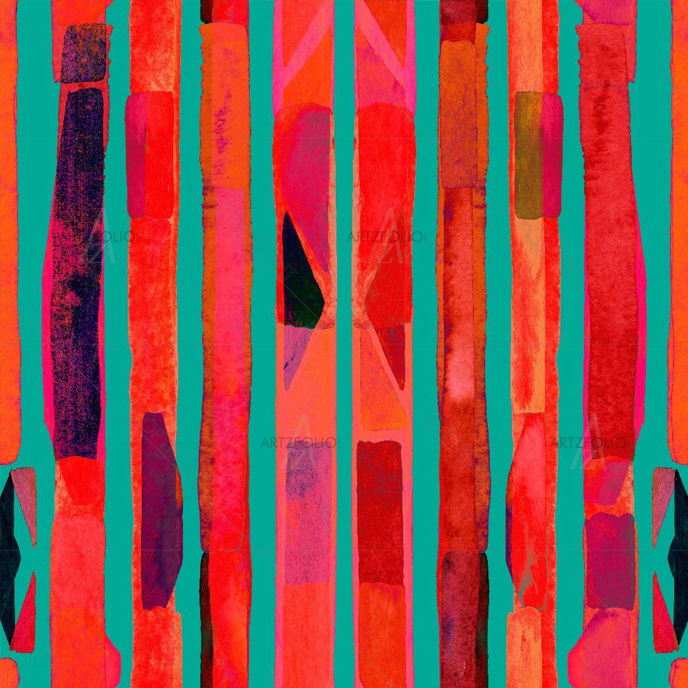Bauhaus Pattern Stripes D2 — custom-size art design 5017069