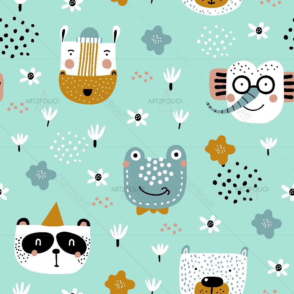 Baby Animals D3 — custom-size art design 5017079