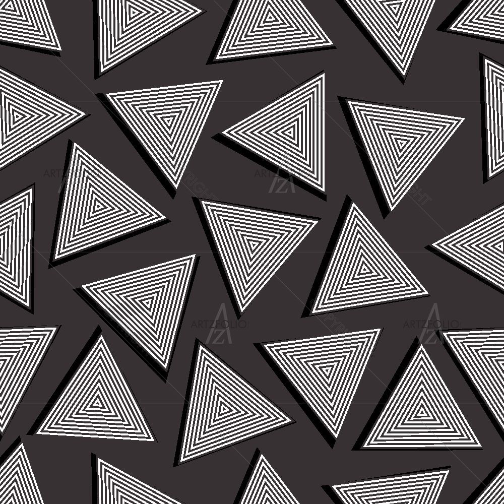 Black White Triangles — custom-size art design 5017088