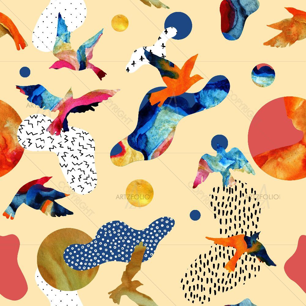 Abstract Flying Bird — Abstract custom art by ArtzFolio