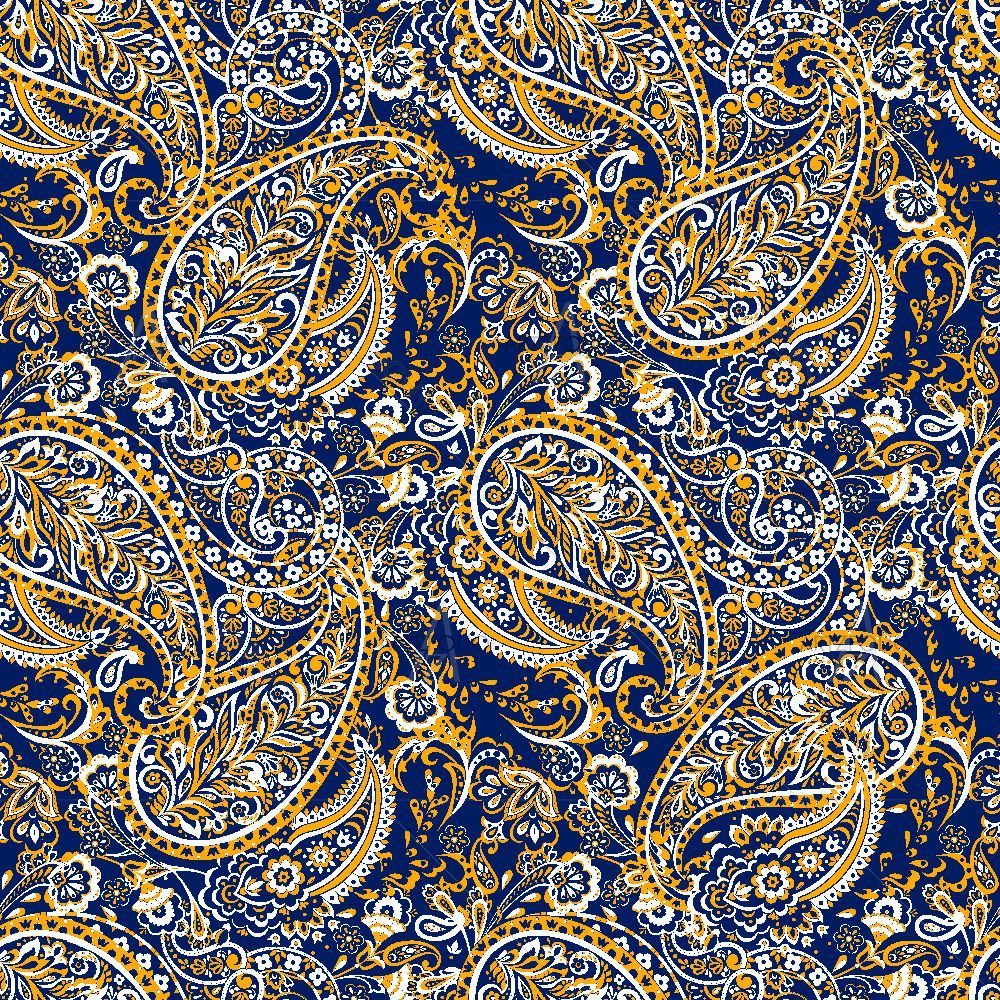 Floral Paisley Pattern D2 — custom-size art design 5017091