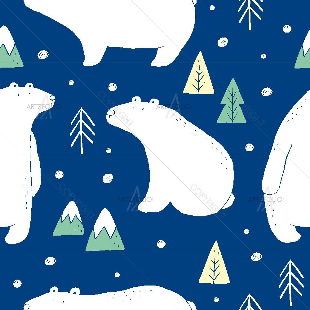 Polar Bears — custom-size art design 5017097