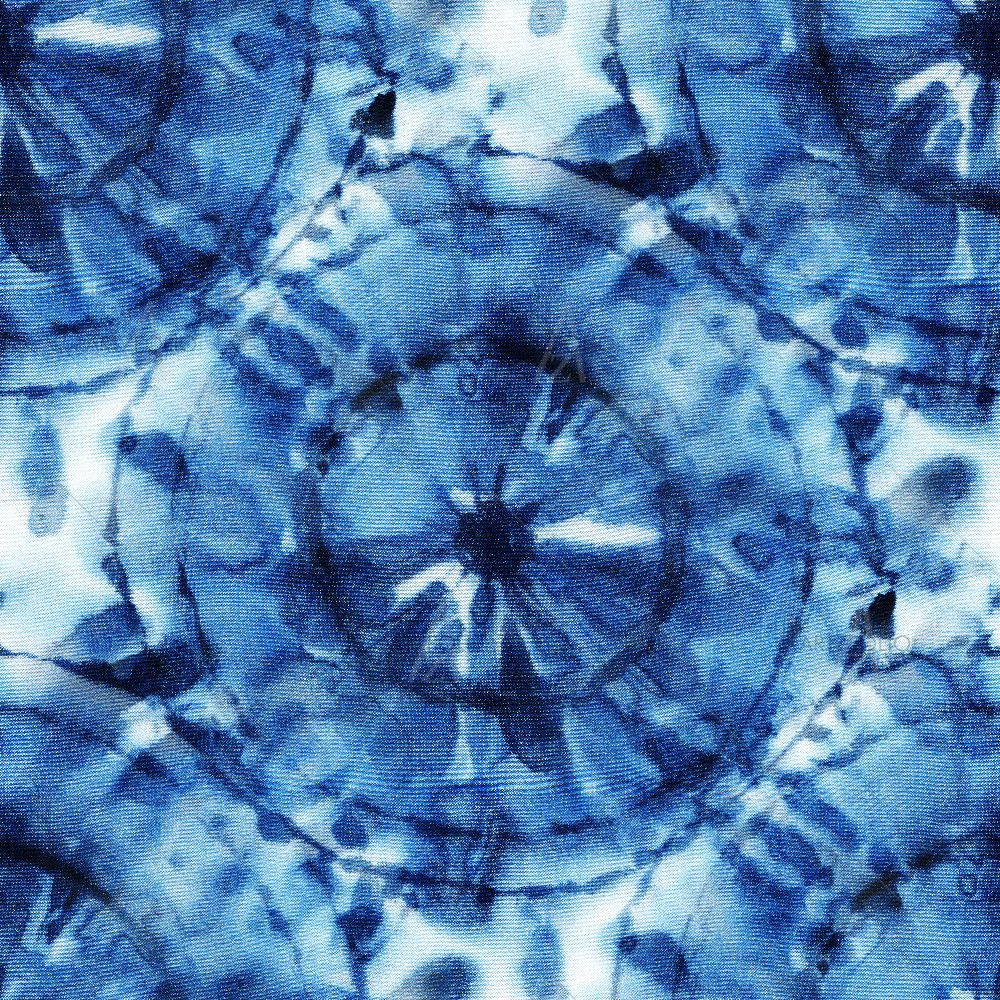 Shibori Indigo Batik D18 — custom-size art design 5017104