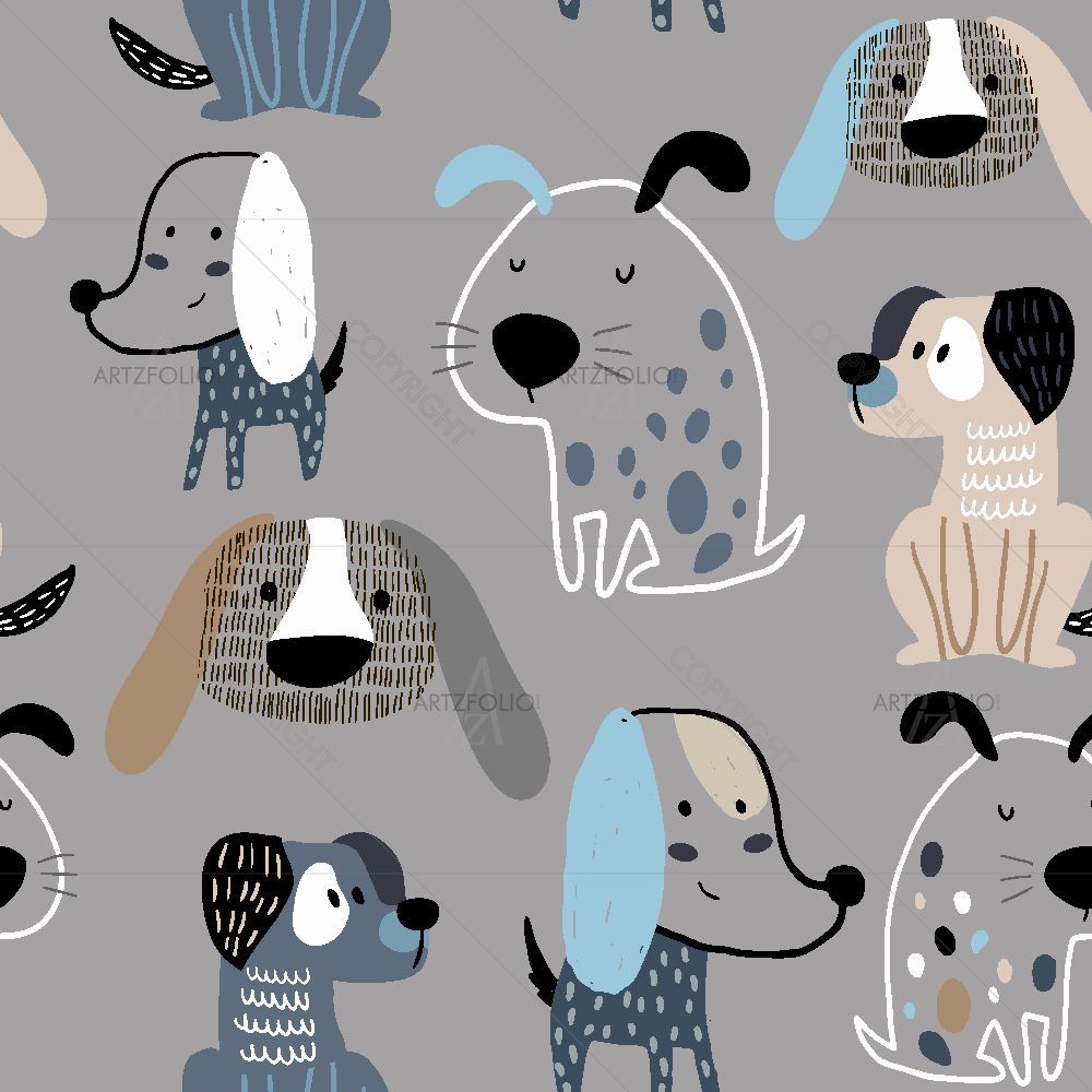 Funny Creative Dogs — Animals custom art by ArtzFolio