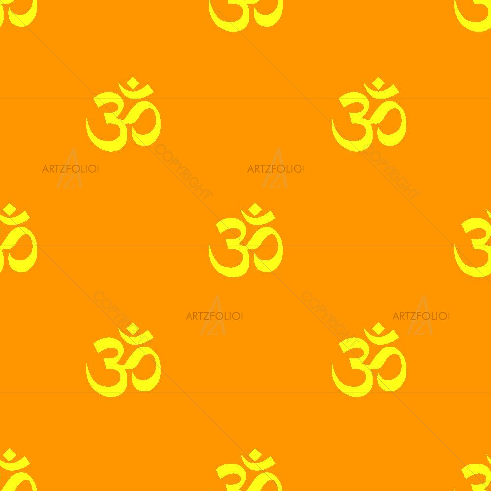 Om Hindu Symbol — Devotional custom art by ArtzFolio