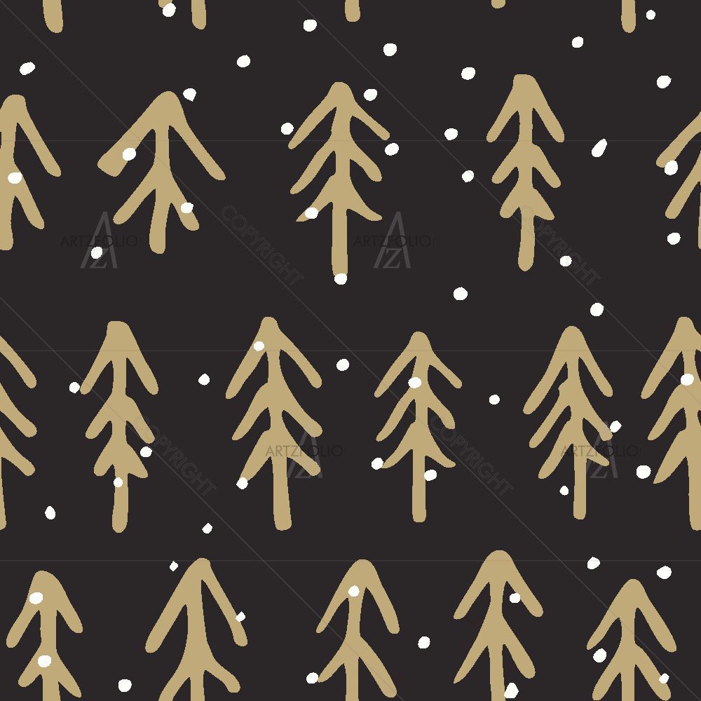 Christmas Tree Pattern D10 — custom-size art design 5017118