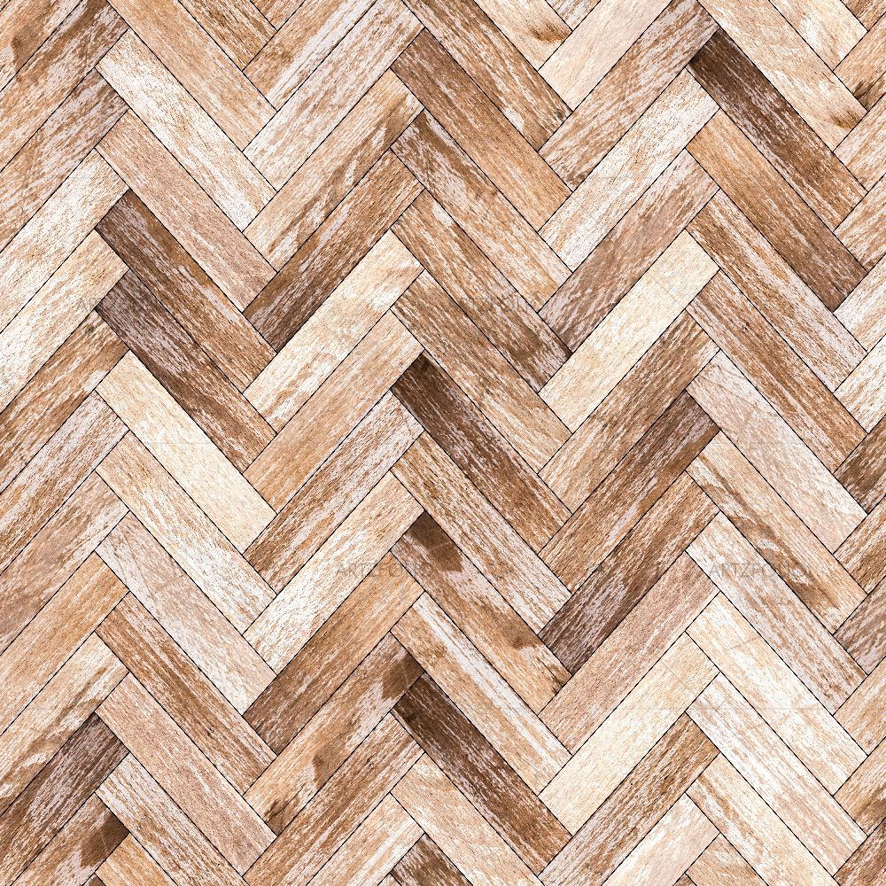 Parquet Herringbone Bleached Oak — custom-size art design 5017136