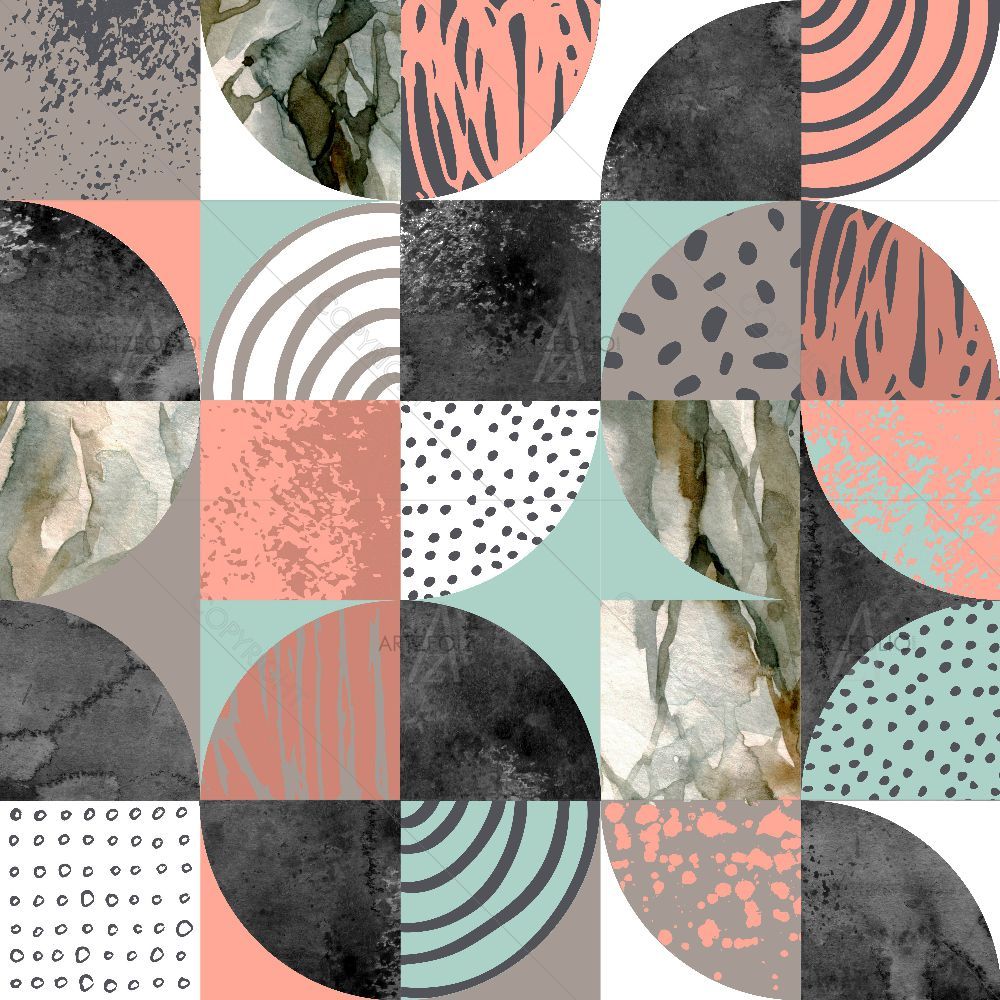 Geometric Marble Pattern D2 — custom-size art design 5017138