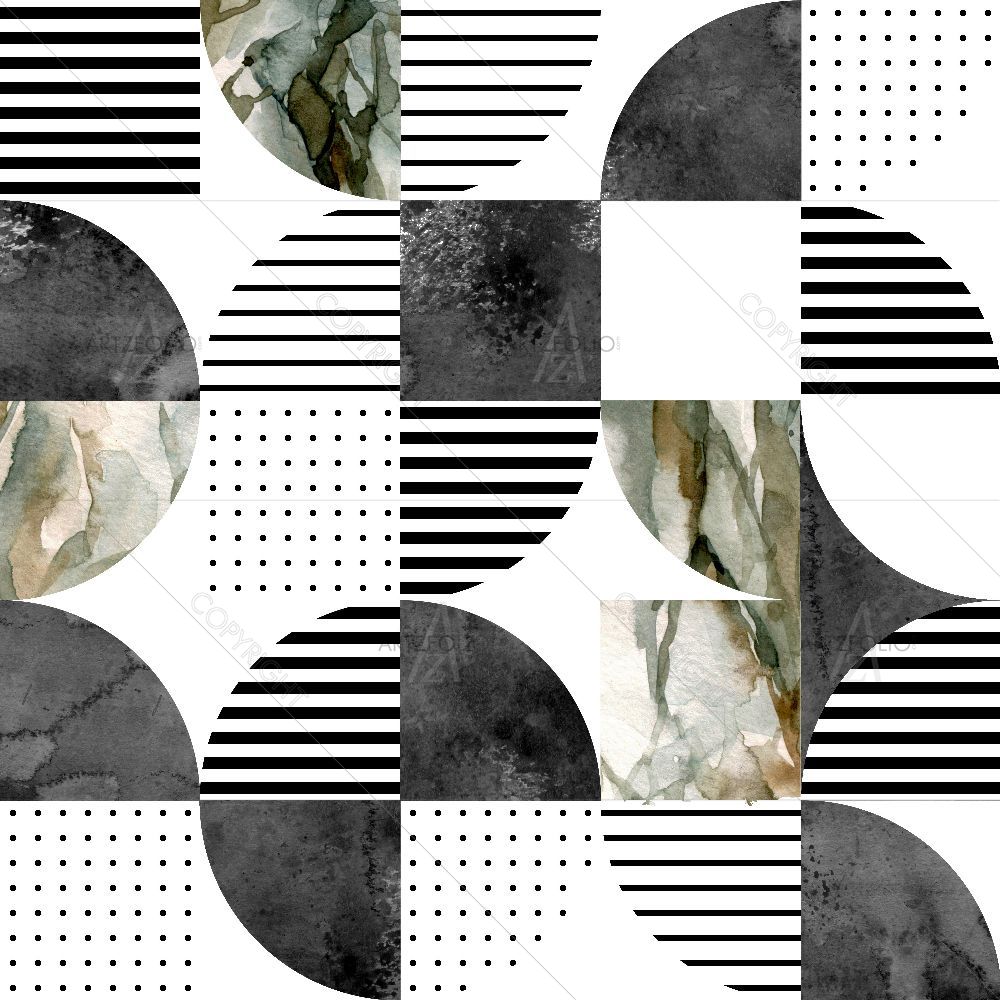 Geometric Marble Pattern D3 — Fluid marble custom art by ArtzFolio