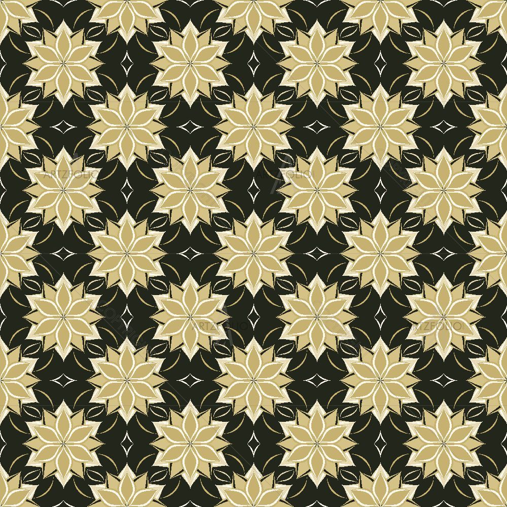Arabic Floral Pattern D6 — custom-size art design 5017144
