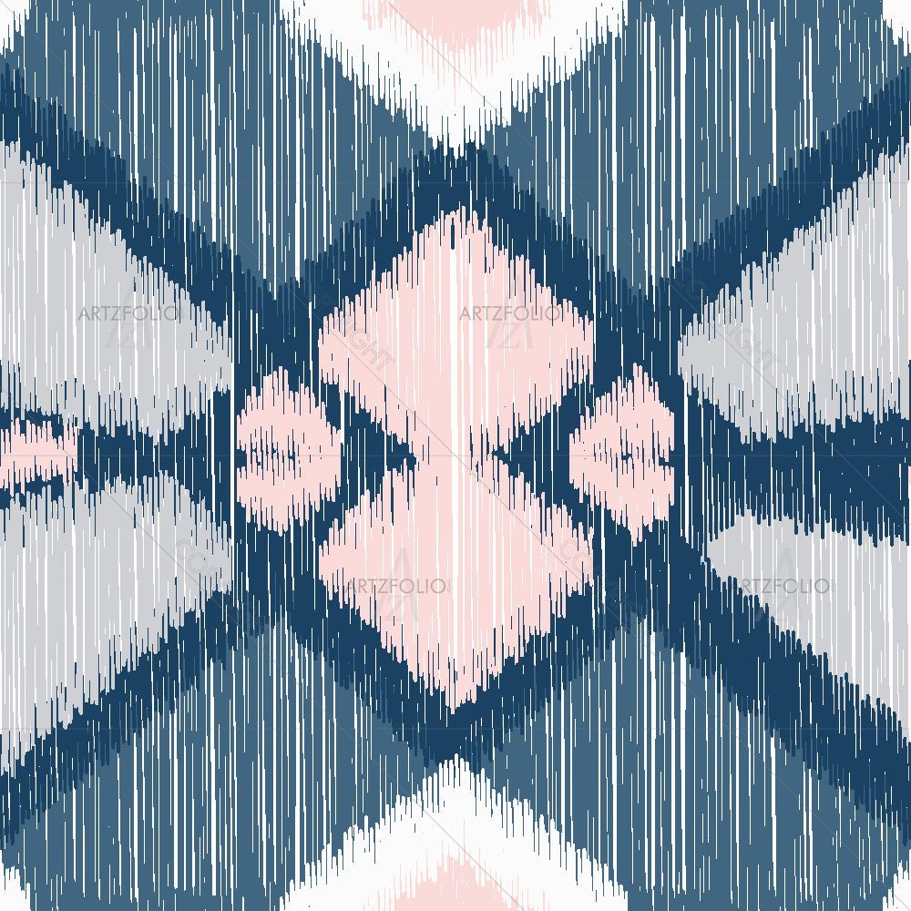 Abstract Ikat Pattern — Abstract custom art by ArtzFolio