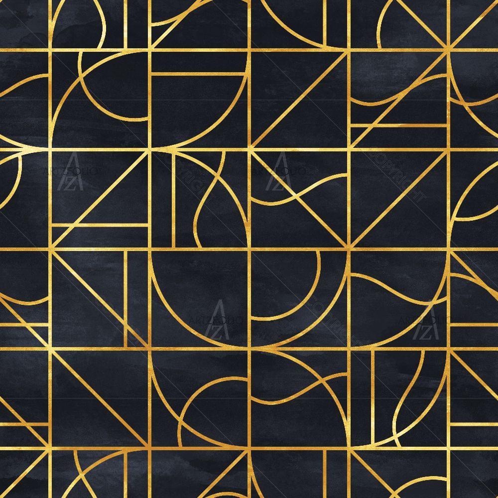 Geometric Pattern D65 — Abstract custom art by ArtzFolio