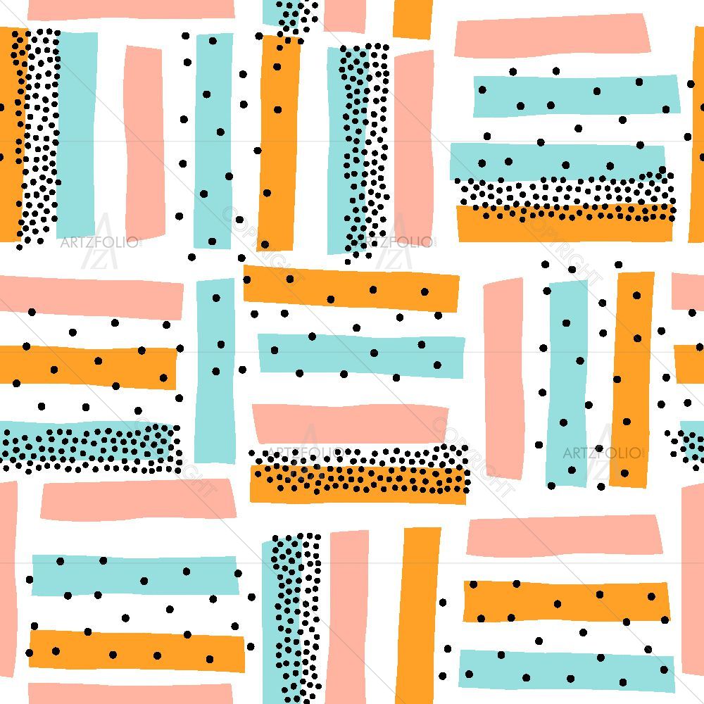 Colorful Abstract Shapes D5 — Abstract custom art by ArtzFolio