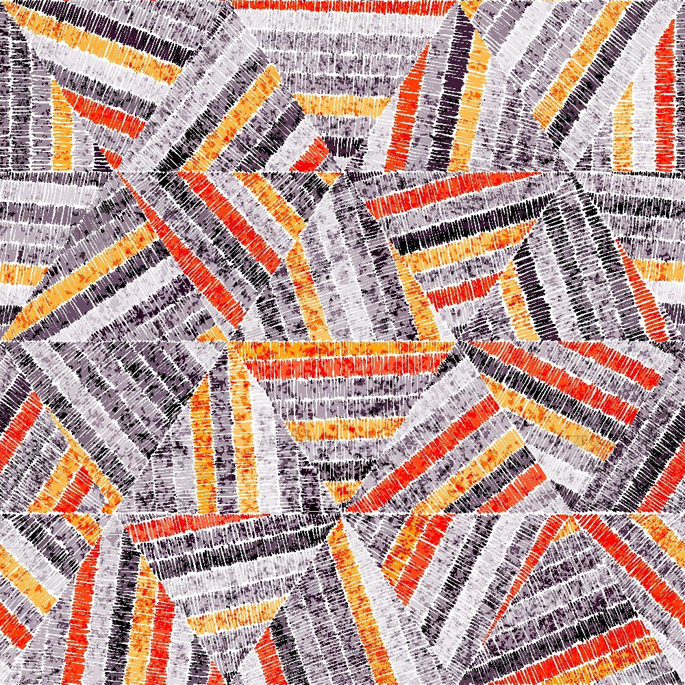 Colorful Tribal Grunge D1 — custom-size art design 5017186