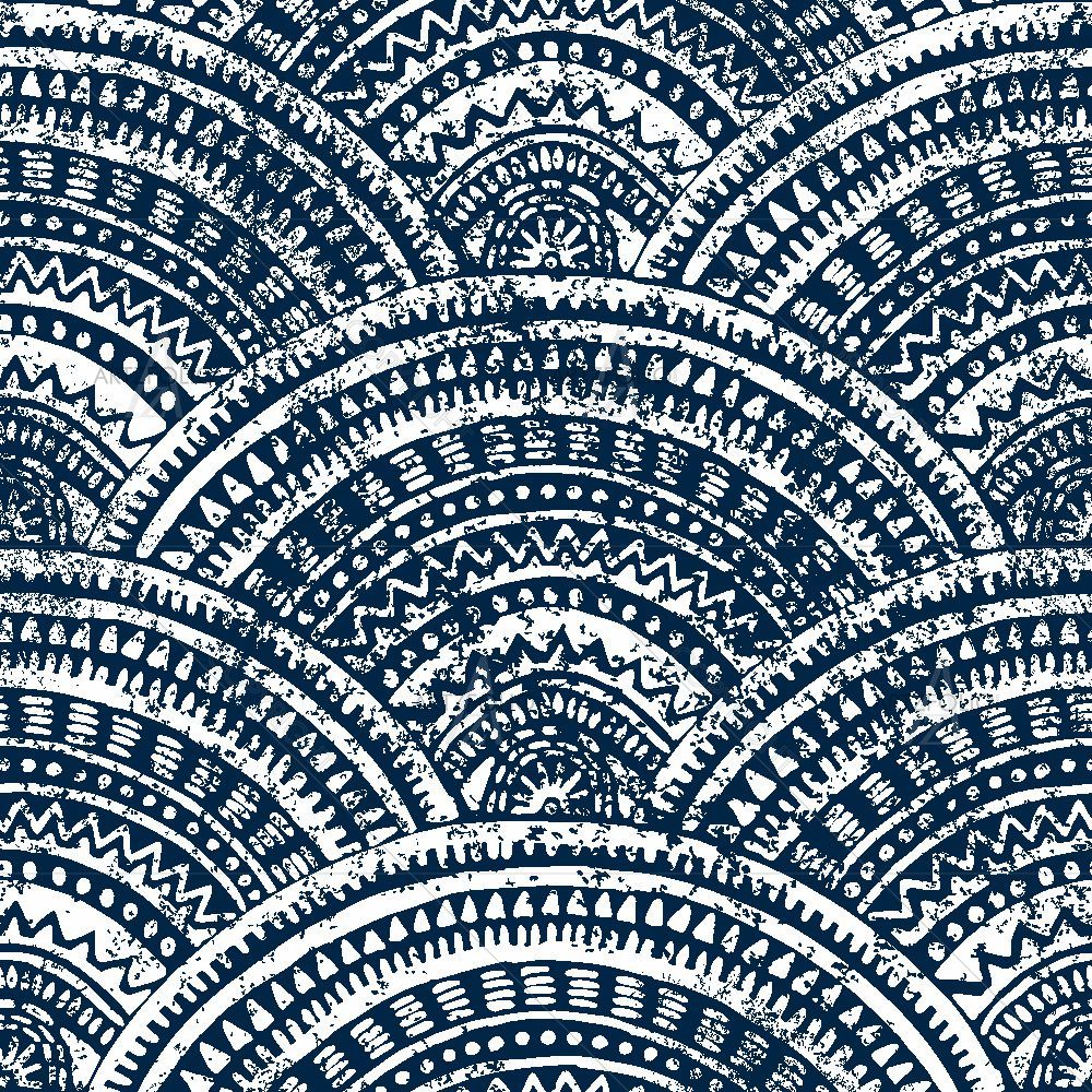 Japanese Seigaiha Pattern — Abstract custom art by ArtzFolio