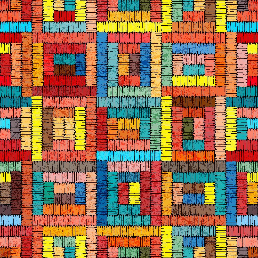 Colorful Tribal Grunge D2 — Abstract custom art by ArtzFolio