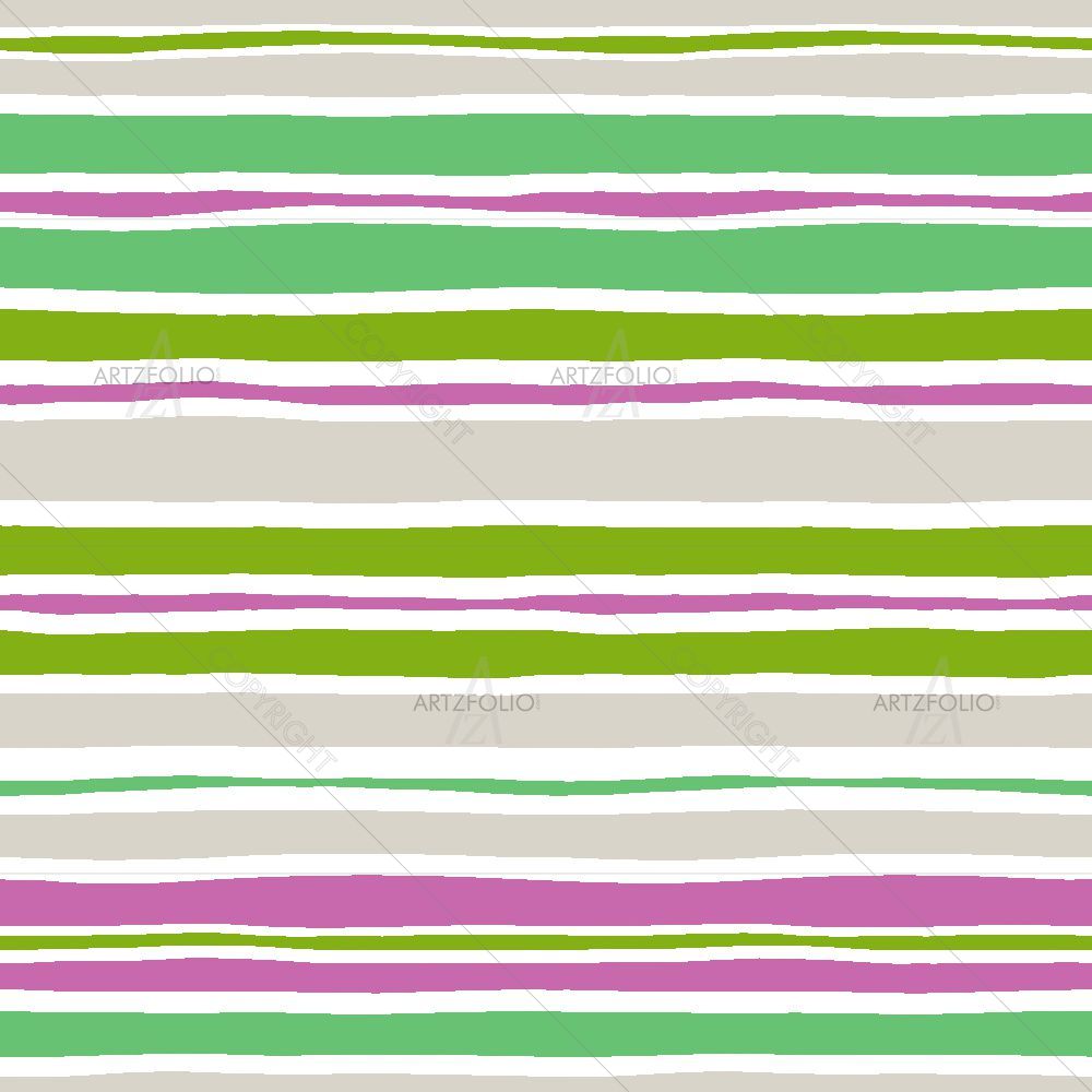 Colorful Wavy Horizontal Stripes — Abstract custom art by ArtzFolio