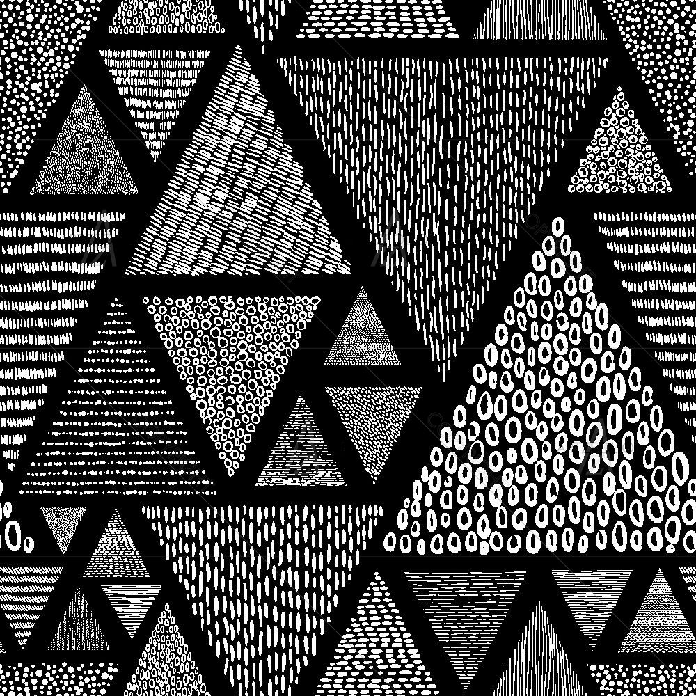 Black & White Doodle D2 — Abstract custom art by ArtzFolio