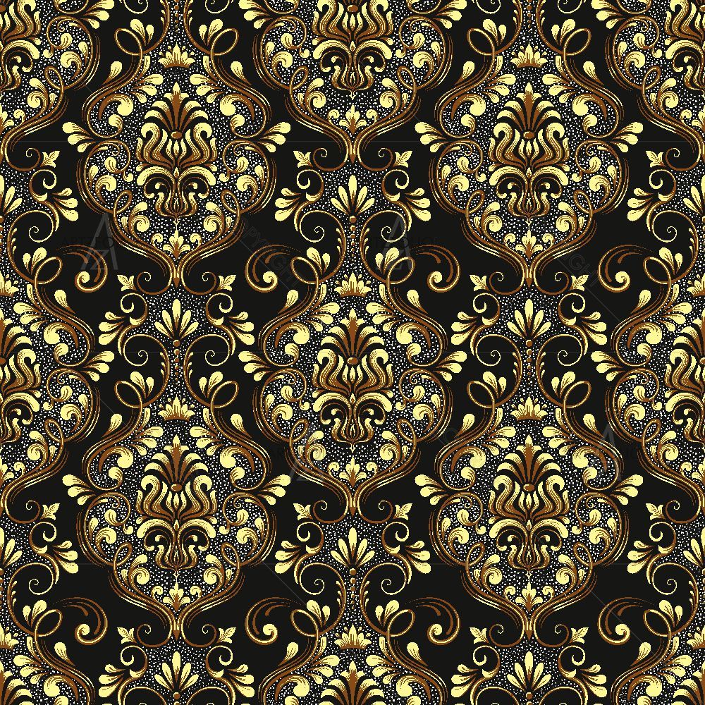 Luxury Damask Pattern D6 — Botanical custom art by ArtzFolio