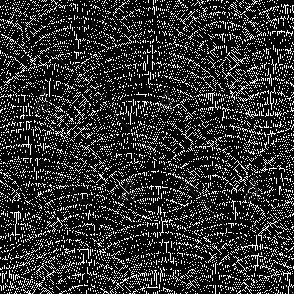 Black Wavy Patches — custom-size art design 5017227