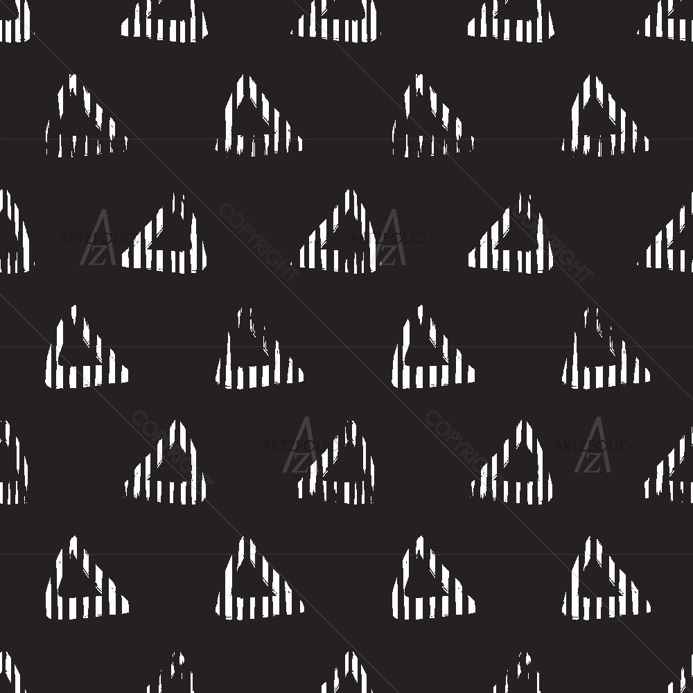 Hand-Drawn Triangles D2 — custom-size art design 5017235