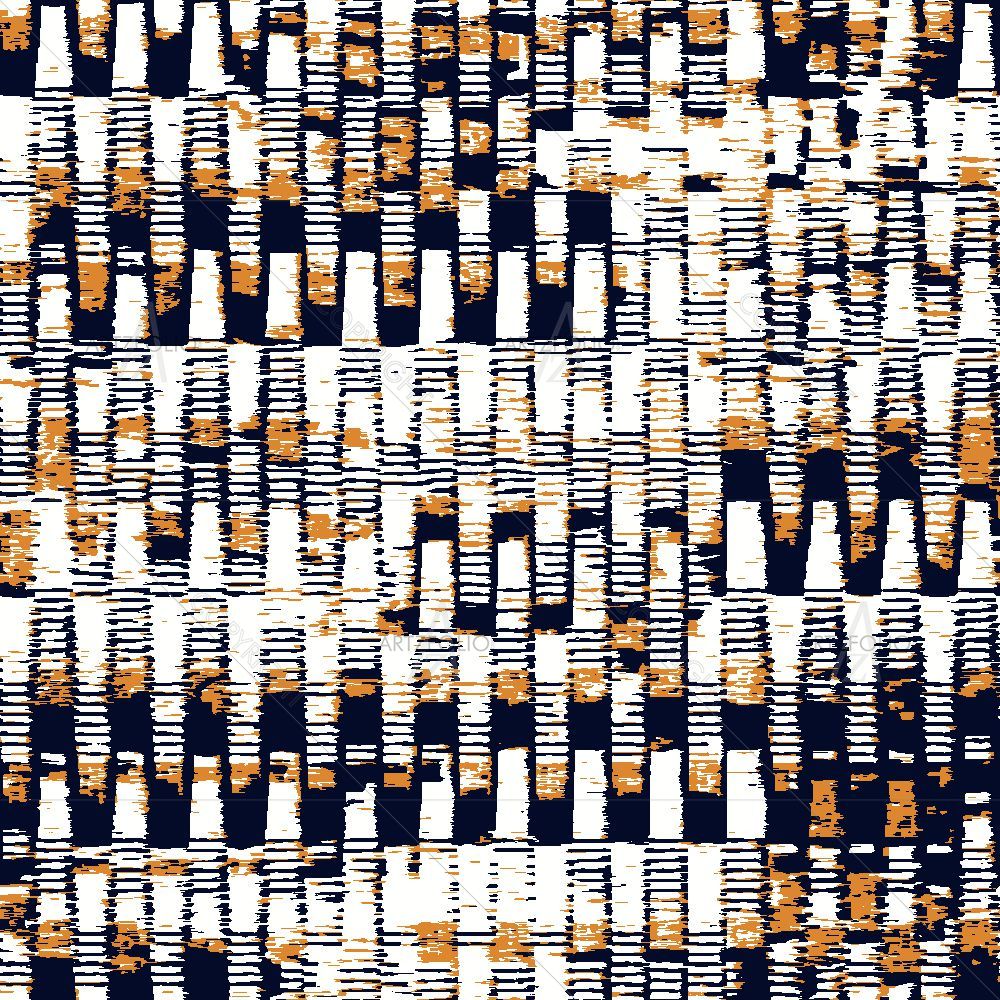 Ikat Zigzag Stripes — custom-size art design 5017241
