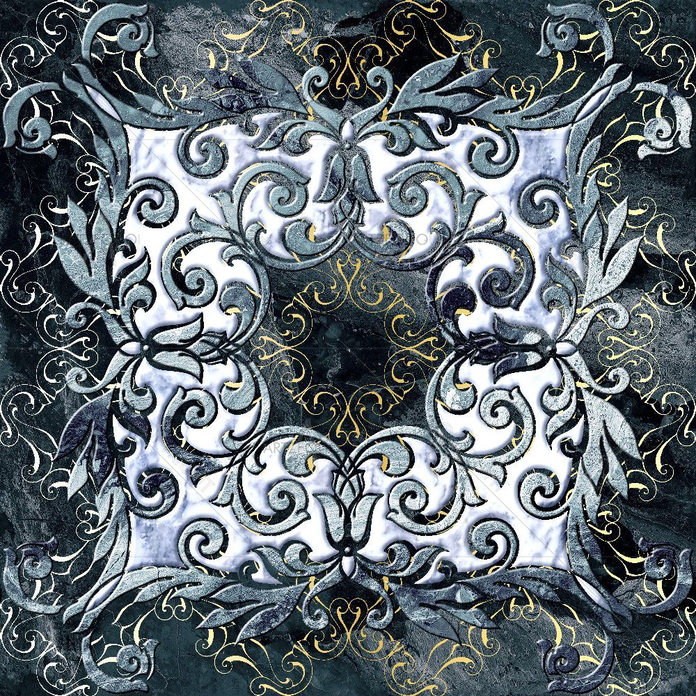 Abstract Floral Patchwork — Botanical custom art by ArtzFolio