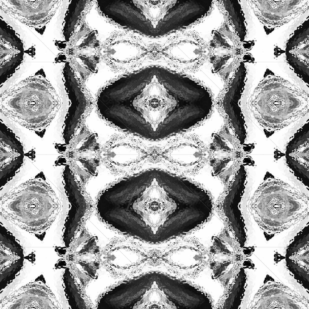 Black & White Pattern D2 — Abstract custom art by ArtzFolio