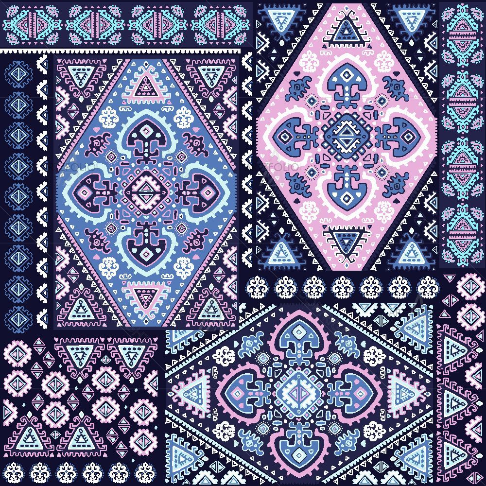 Indian Tribal Pattern — Botanical custom art by ArtzFolio
