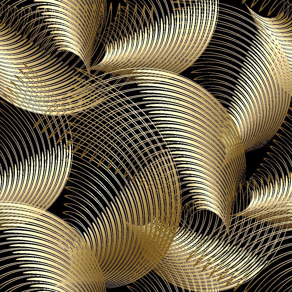 3D Abstract Geometric Swirls — custom-size art design 5017274