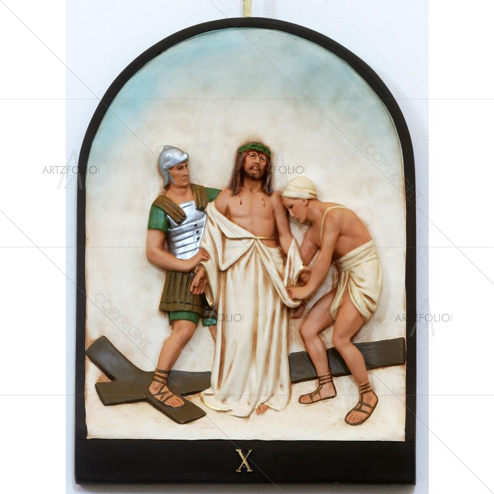 10th Stations of the Cross, Jesus Stripped of His Garments — custom-size art design 5017439